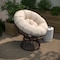 Flash Furniture Bowie Comfort Series Brown Swivel Patio Chair with Beige Cushion JE-5101W-BG-GG - alternate 5